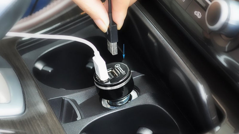 Mpow Quick Charge 2.0 Car Charger with Free Cable, $5 with code RGEREU5T